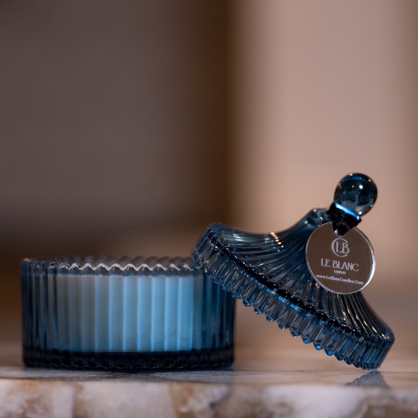Classic Navy Blue Candle
