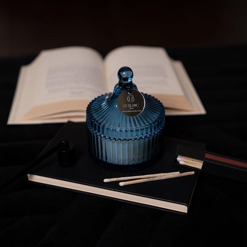 Classic Navy Blue Candle