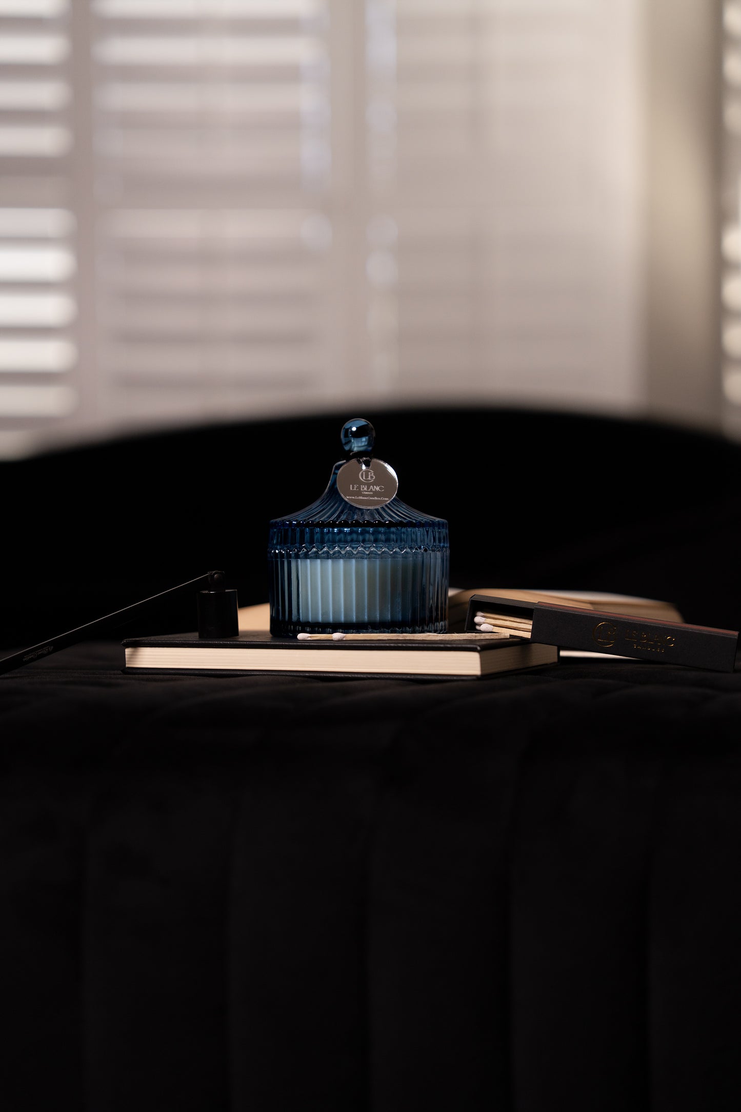 Classic Navy Blue Candle